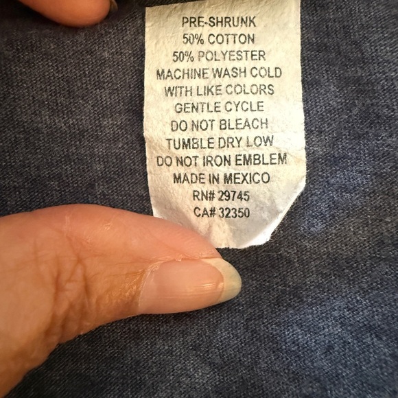 Volcom Stone Logo Blue Tee Shirt Men L Large - Picture 4 of 6